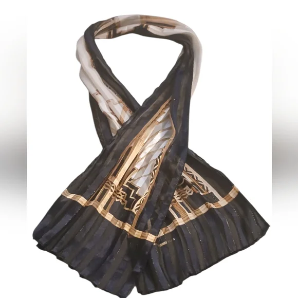 Vintage Liz Claiborne Art Deco Scarf - Picture 4 of 9